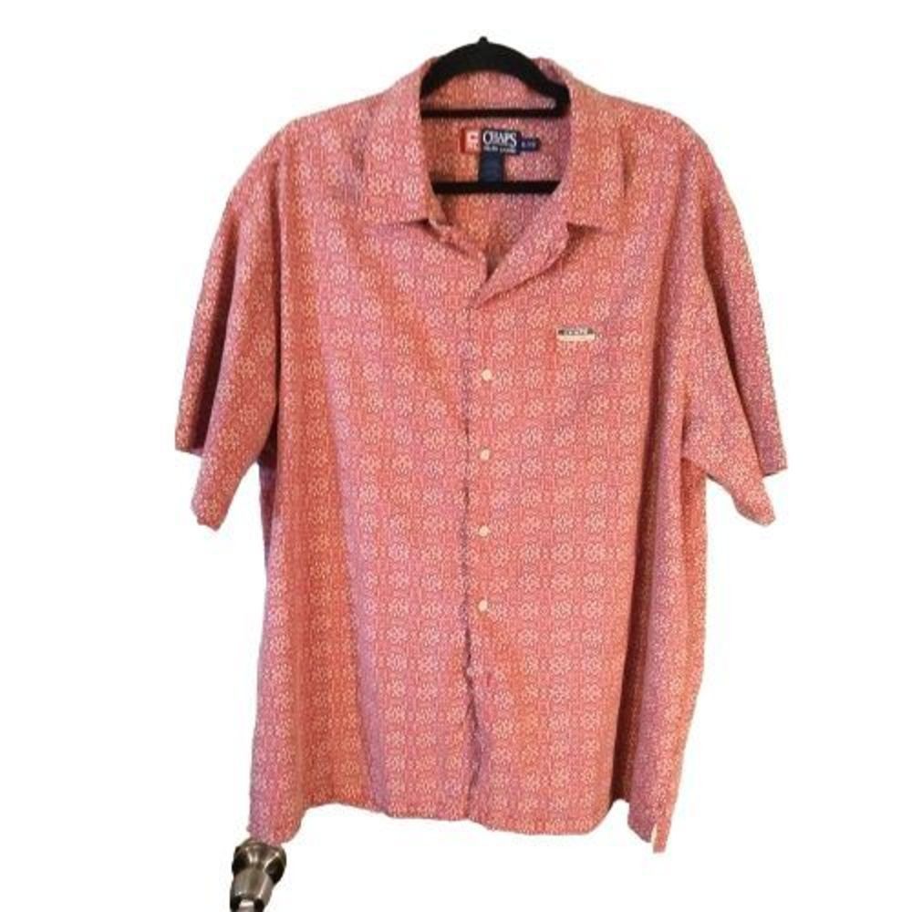 Vintage Chaps by Ralph‎ Lauren Red Button Front Shirt Men's Size XL